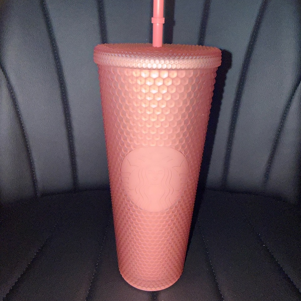 Starbucks Pink Textured Studded Tumbler with Straw